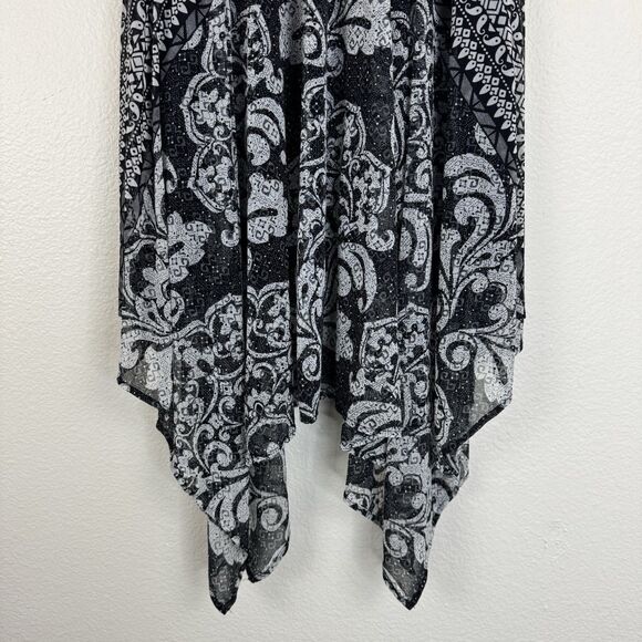 INC International Concepts Fairycore Convertible Dress Skirt Black White Medium - Picture 15 of 16